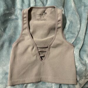 Light gray free people tank top